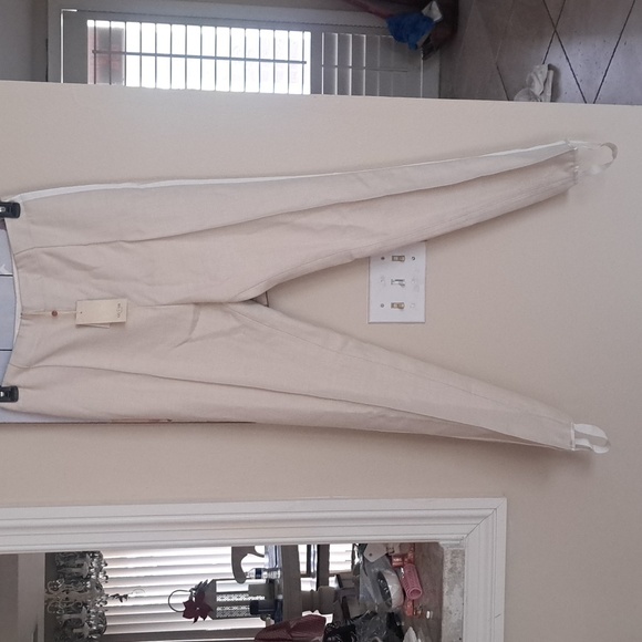 Golden Goose  Deluxe Brand Maya Slim Leg Trouser In Cream SZL NWT - Picture 5 of 15